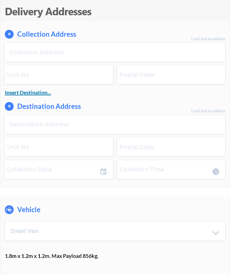 TransitQuote Courier Calculator WordPress Plugin With Vehicle Selection